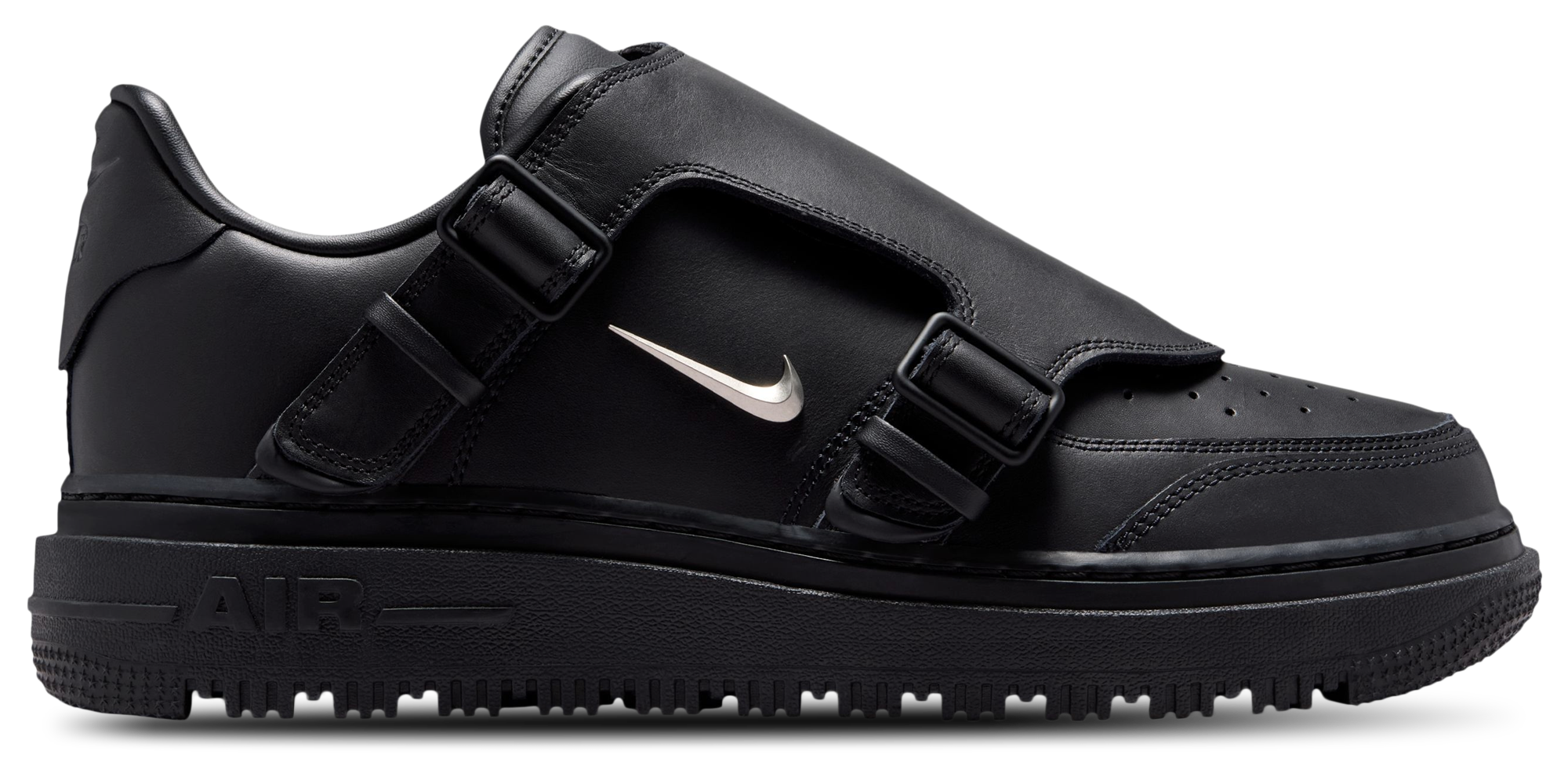 Nike Air Force 1 Low FR - Black/Silver - Image 1
