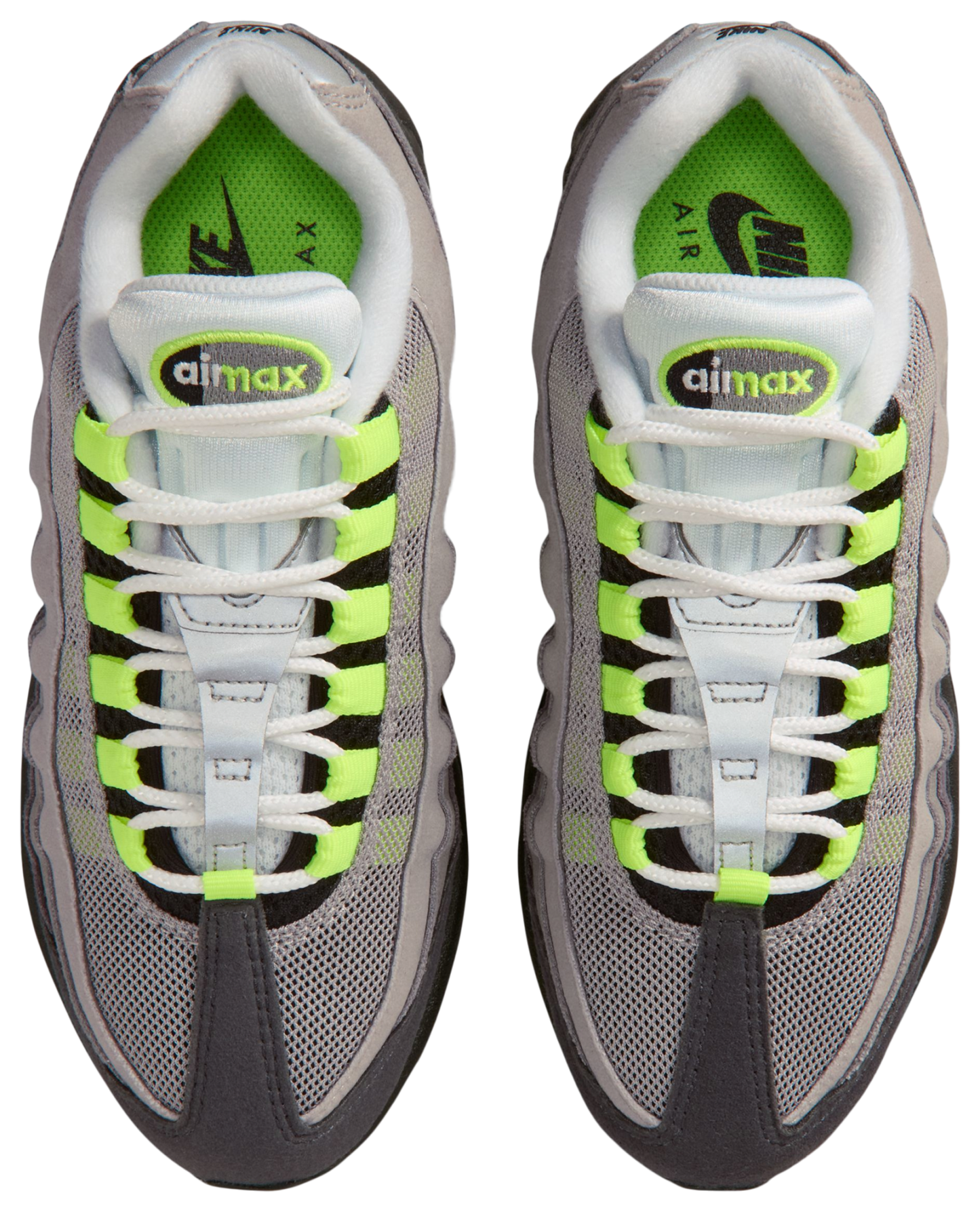 Nike Air Max 95 童款 - Black/Neon Yellow/Anthracite - Image 4