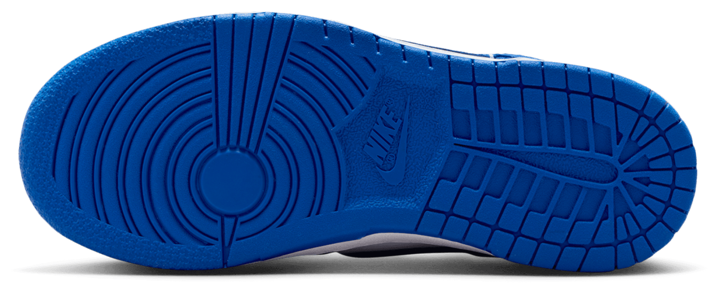 Nike Dunk Low 童款 - White/Hyper Blue - Image 5
