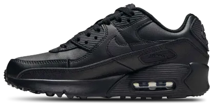 Nike Air Max 90 童款 - Black/Black/White - Image 2