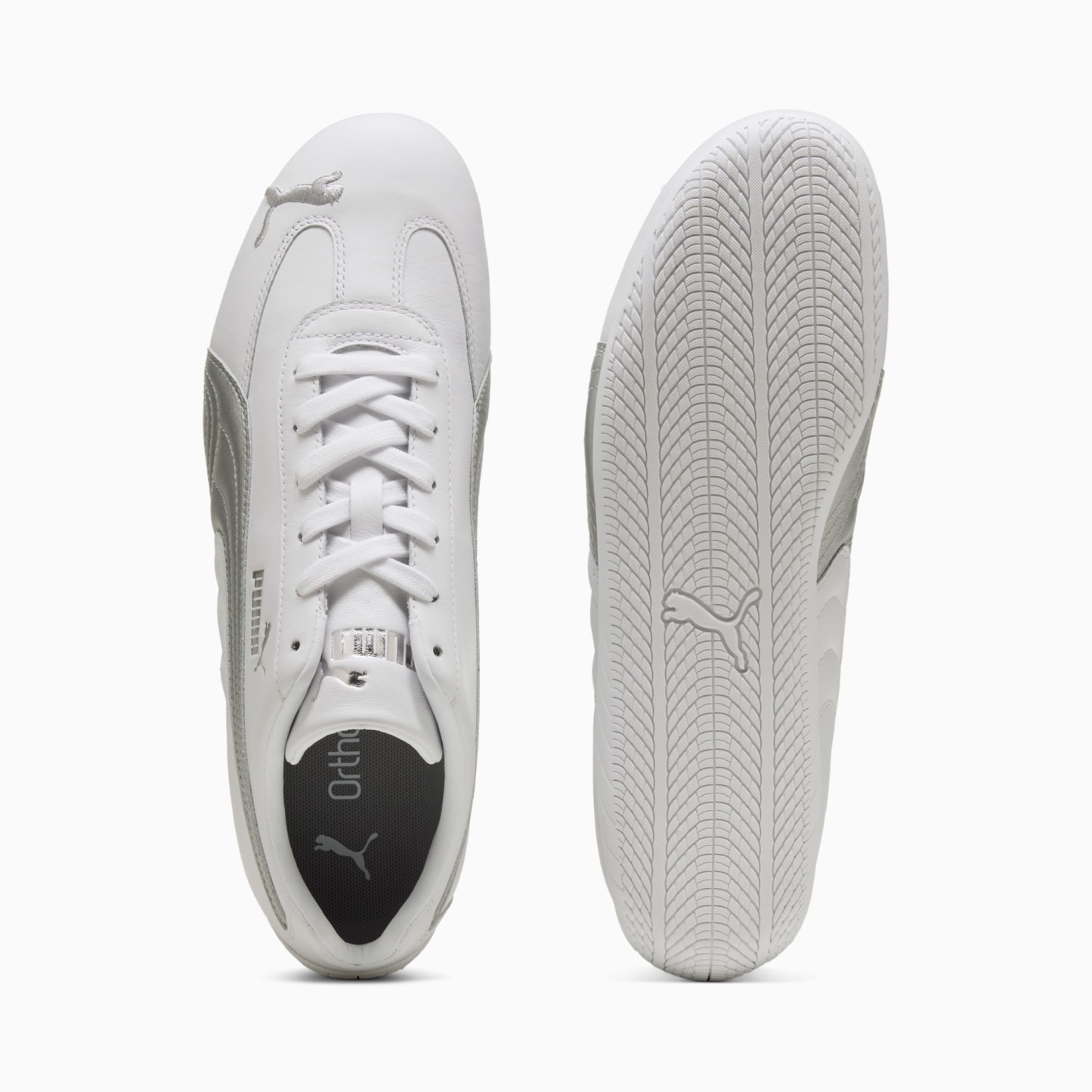 Speedcat Leather Sneakers - PUMA White-PUMA Silver - 7