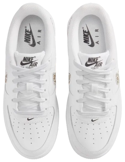 Nike Air Force 1 Low CH 童款 - White/Black - Image 4