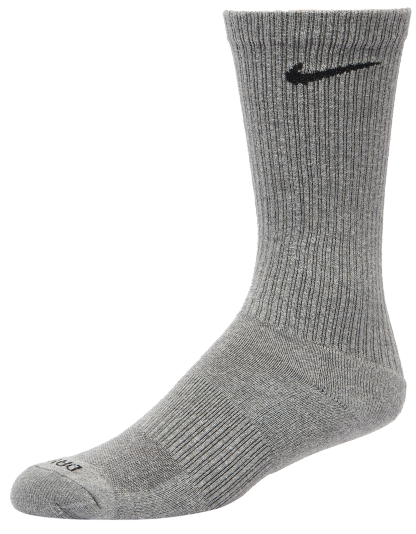 Nike 6 Pack Everyday Plus Cushioned Socks - White/Gray/Black - Image 2