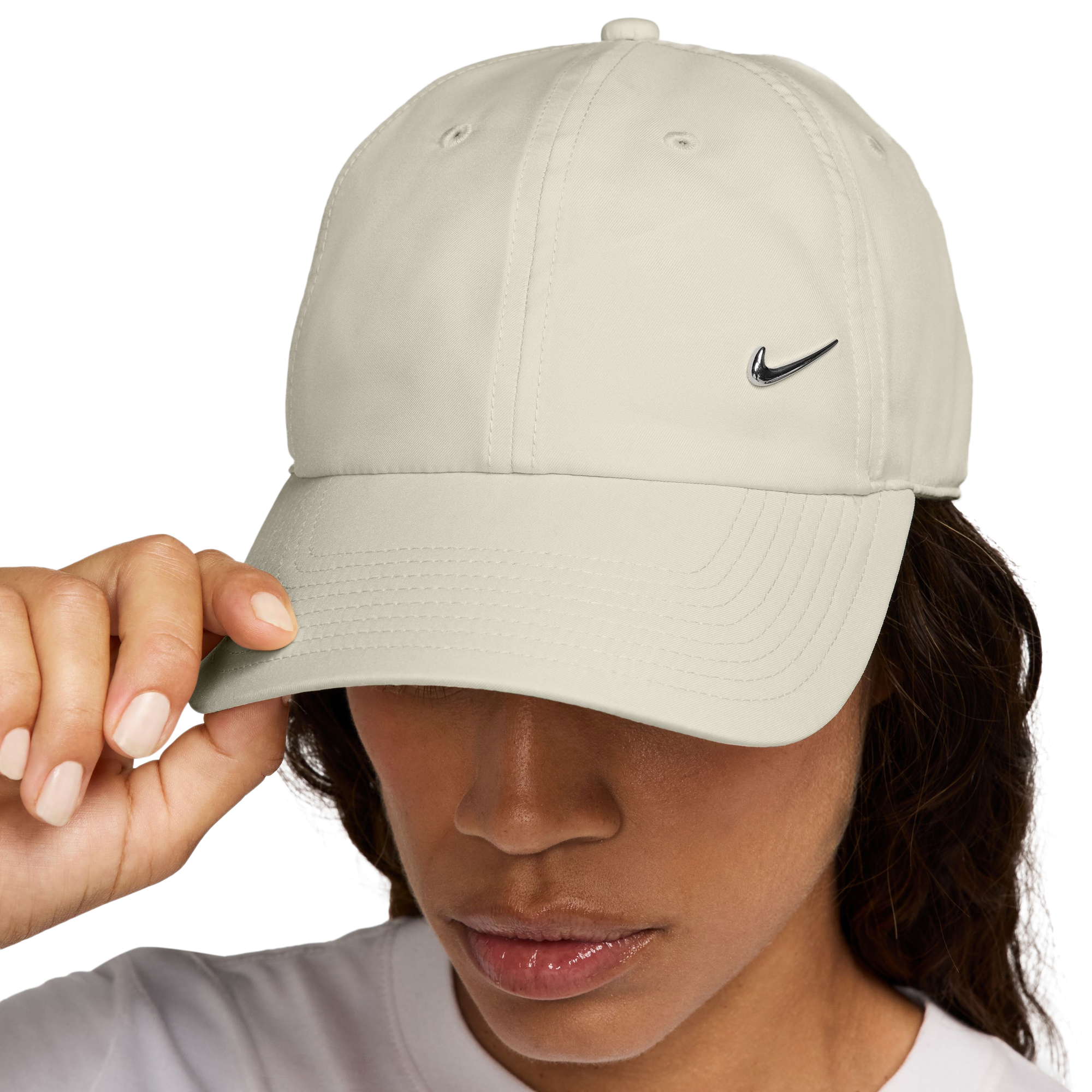 Nike Dri-FIT Club Cap - Light Bone/Silver - Image 4