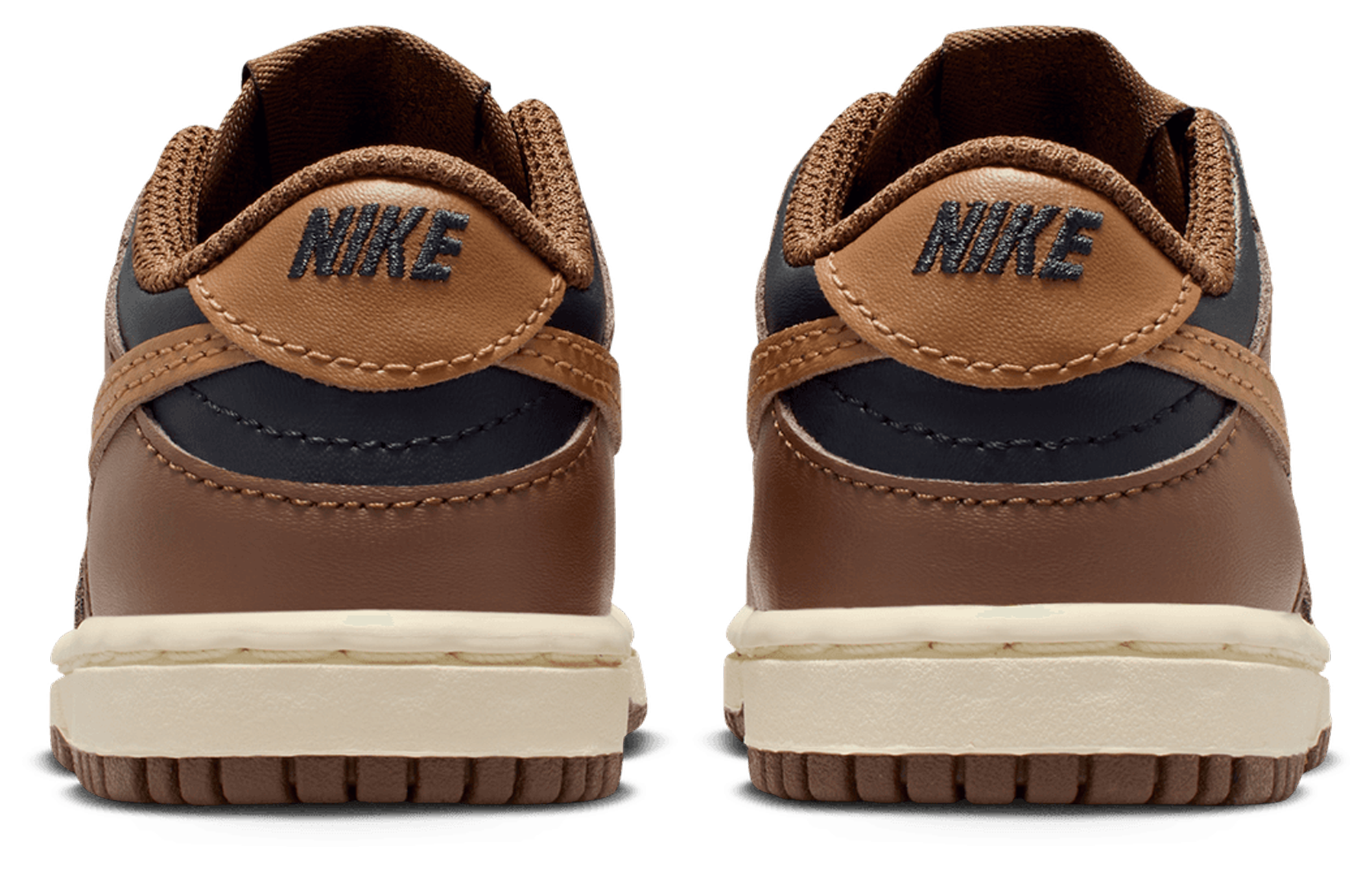 Nike Dunk Low 童款 - Brown/Black - Image 3