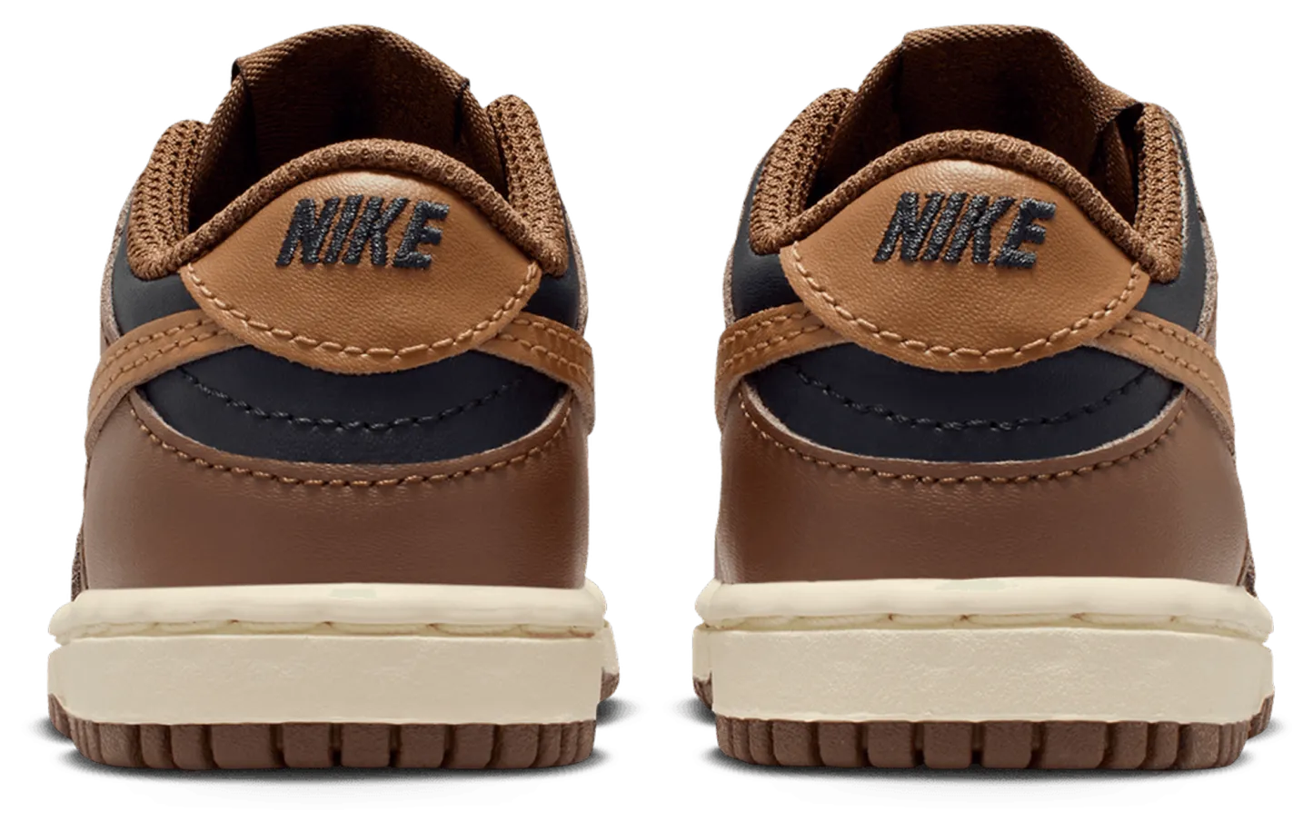 Nike Dunk Low 童款 - Brown/Black - Image 3