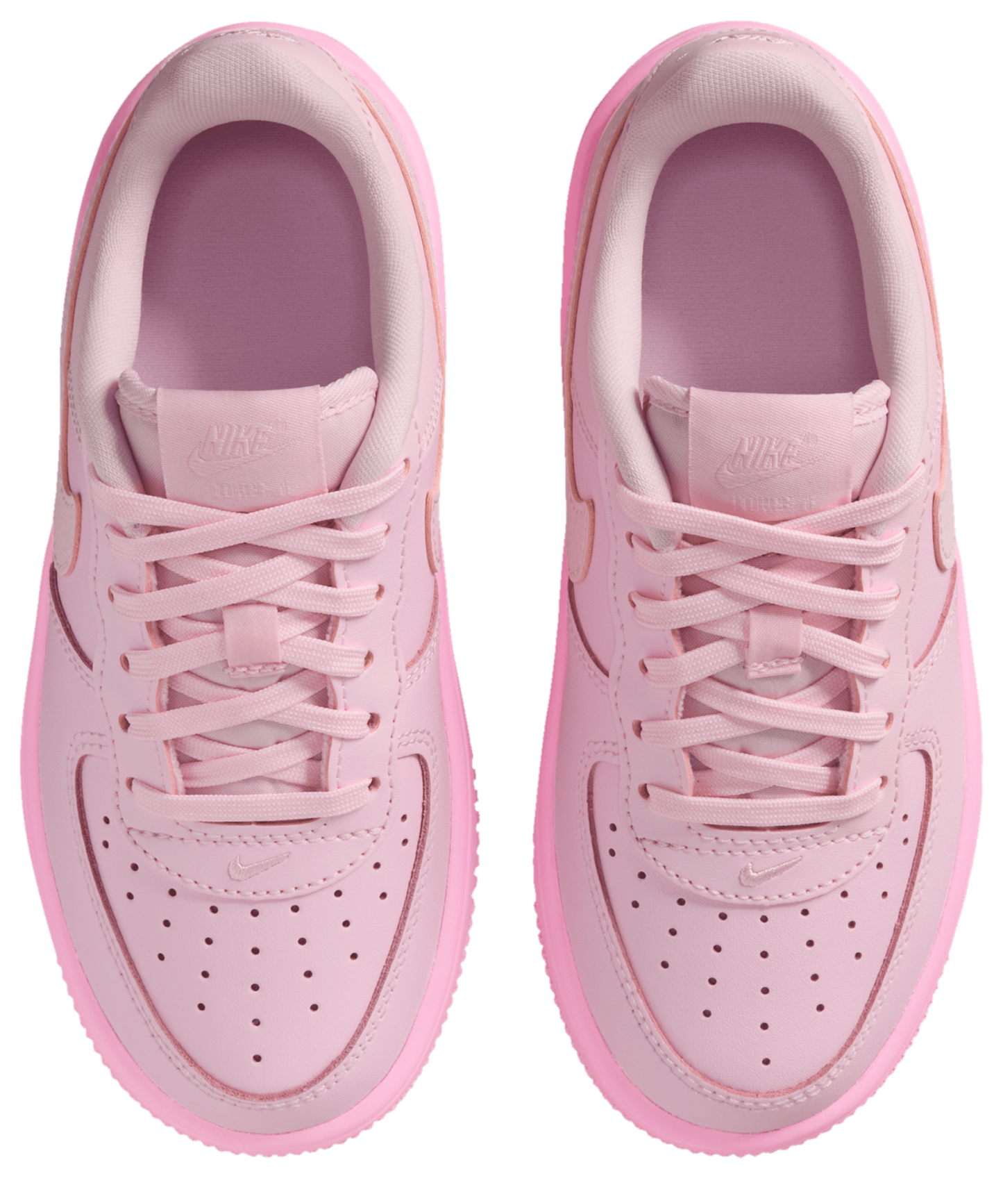 Nike Air Force 1 Low Lace 童款 - Pink Rise/Pink Foam/Pink Foam - Image 4