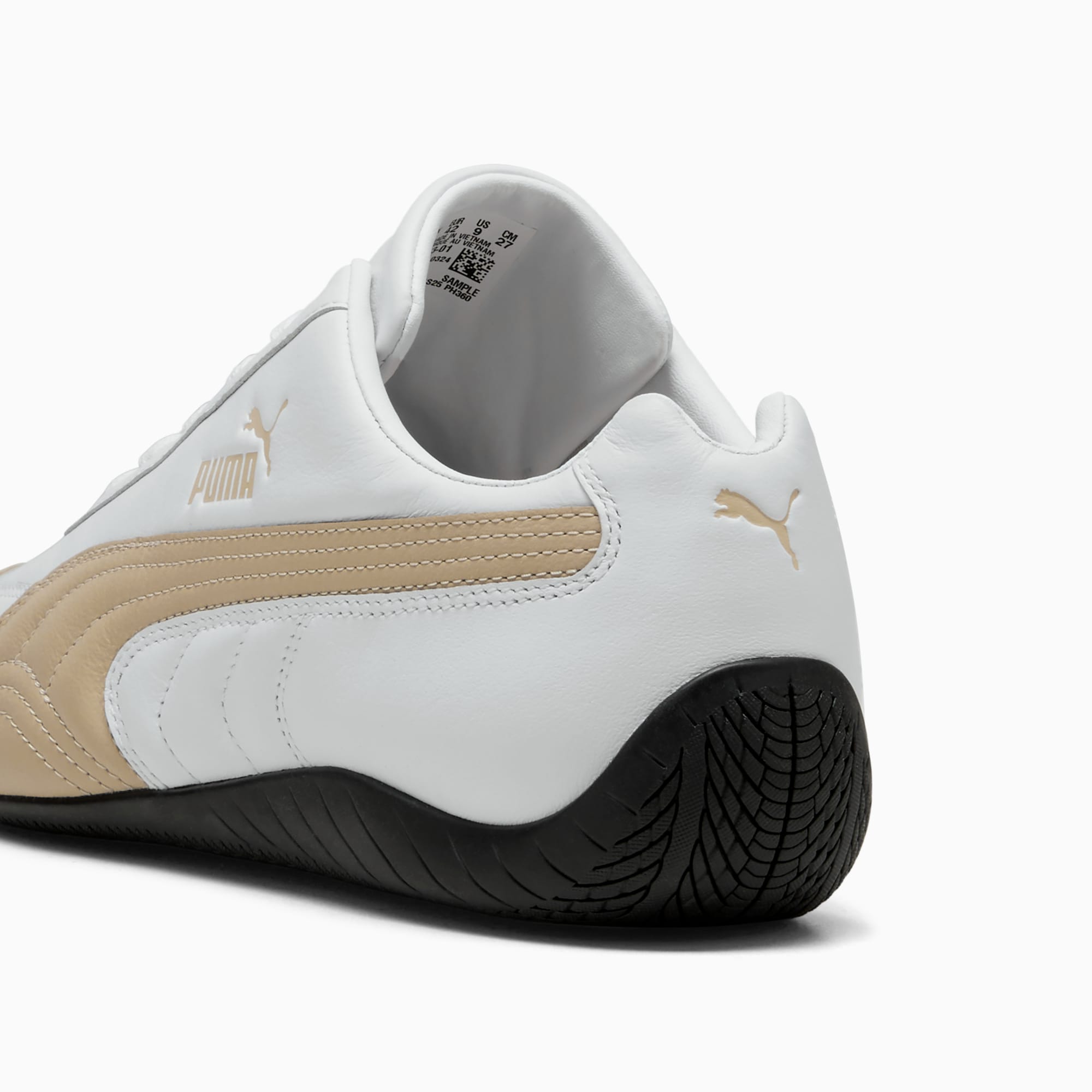 Speedcat Leather Sneakers - PUMA White-Toasted Almond - 5