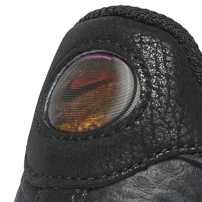 Nike Air Force 1 Low 童款 - Black/Grey/Red - Image 7