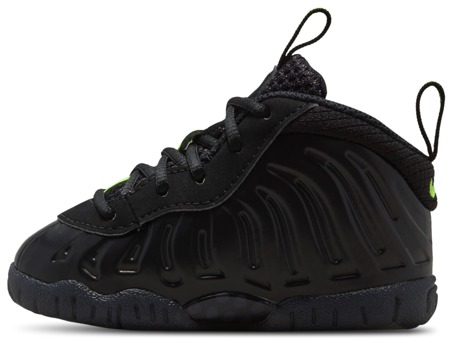 Nike Little Posite Pro 童款 - Voltage Yellow/Black - Image 2