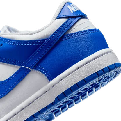 Nike Dunk Low 童款 - White/Hyper Blue - Image 8