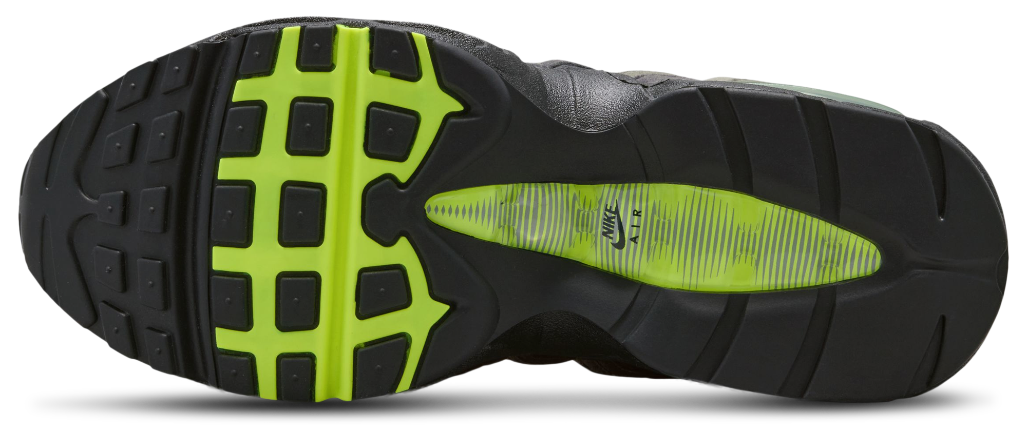 Nike Air Max 95 童款 - Black/Neon Yellow/Anthracite - Image 5