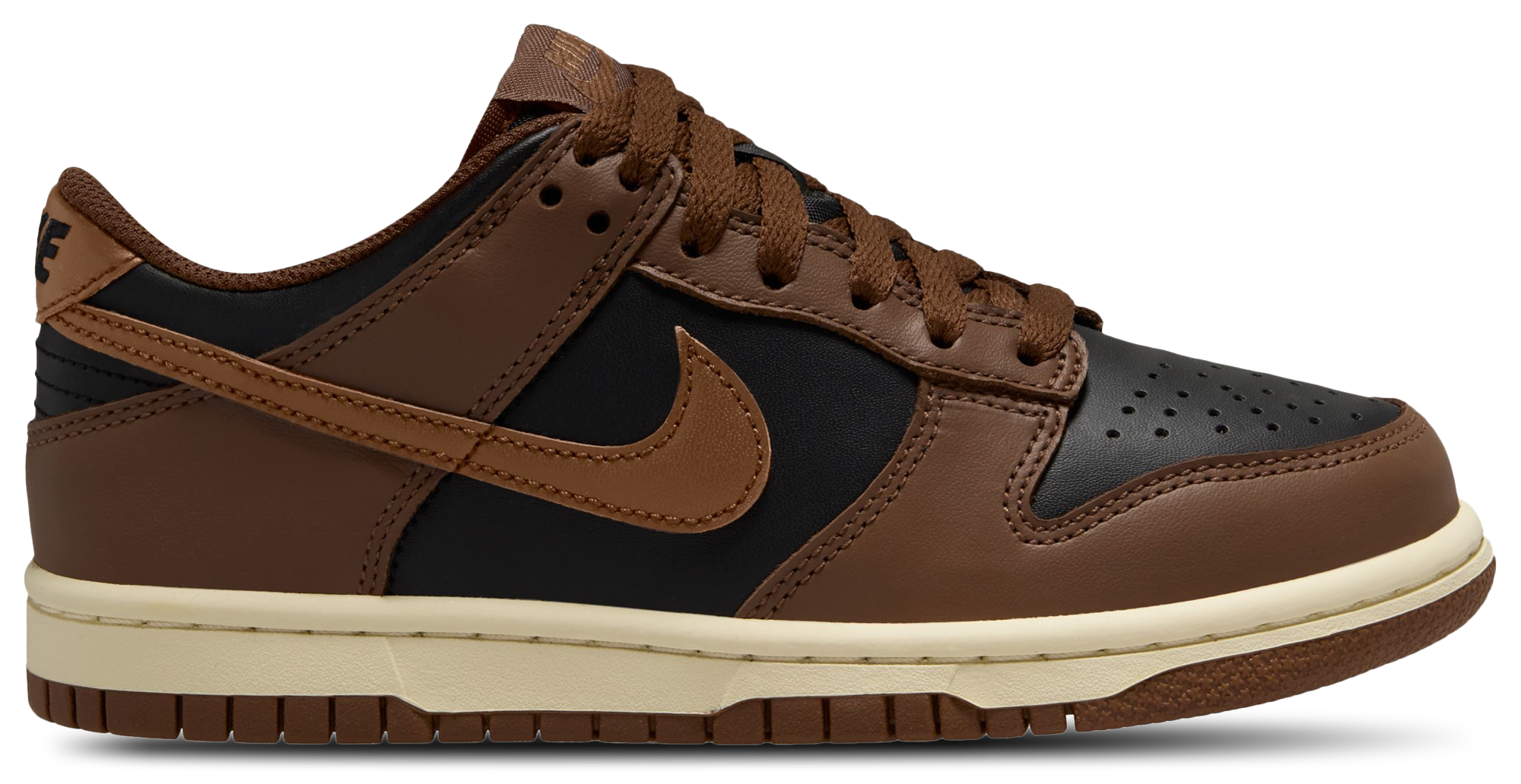 Nike Dunk Low 童款 - Black/British Tan - Image 1