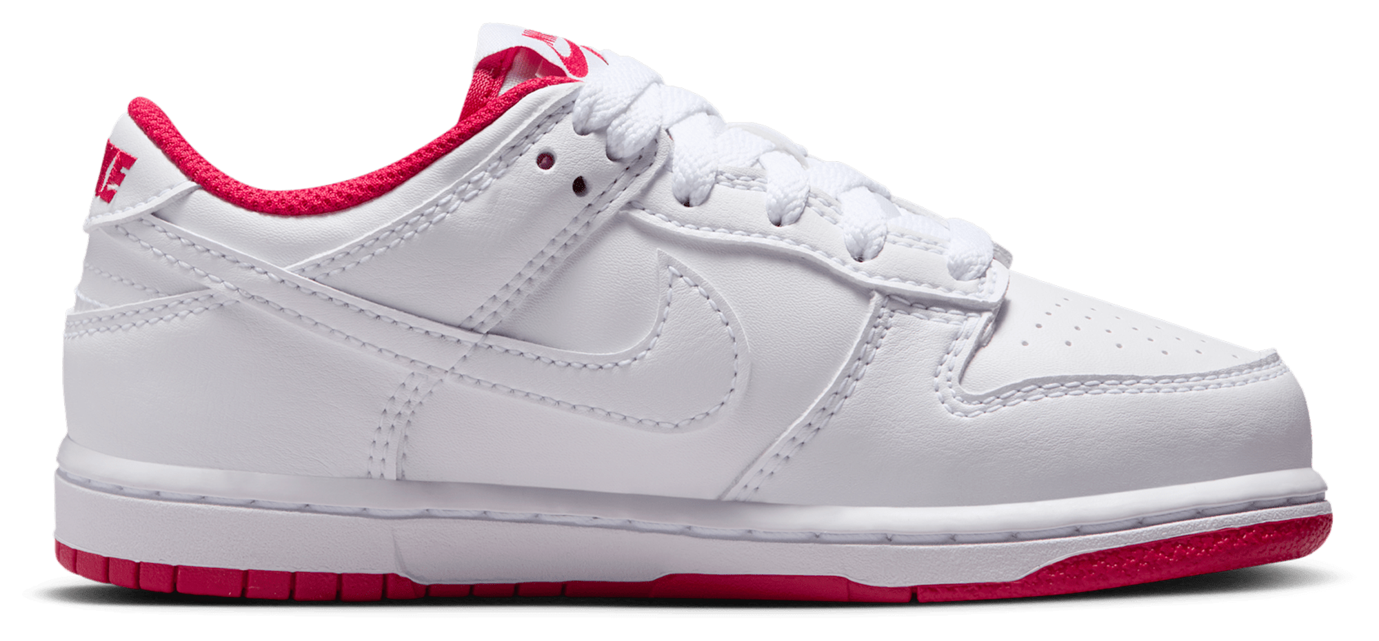 Nike Dunk Low 童款 - Red/White - Image 1
