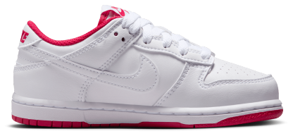 Nike Dunk Low 童款 - Red/White - Image 1