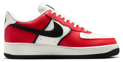 Nike Air Force 1 '07 LV8 - Red/Black/Silver - Image 1