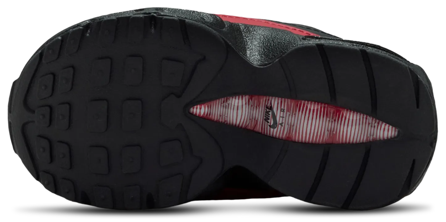 Nike Air Max 95 Recraft 童款 - Team Crimson/Wolf Grey/Black - Image 5
