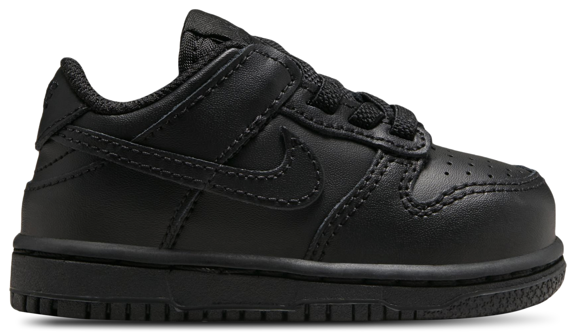 Nike Dunk Low 童款 - Black/Black - Image 1
