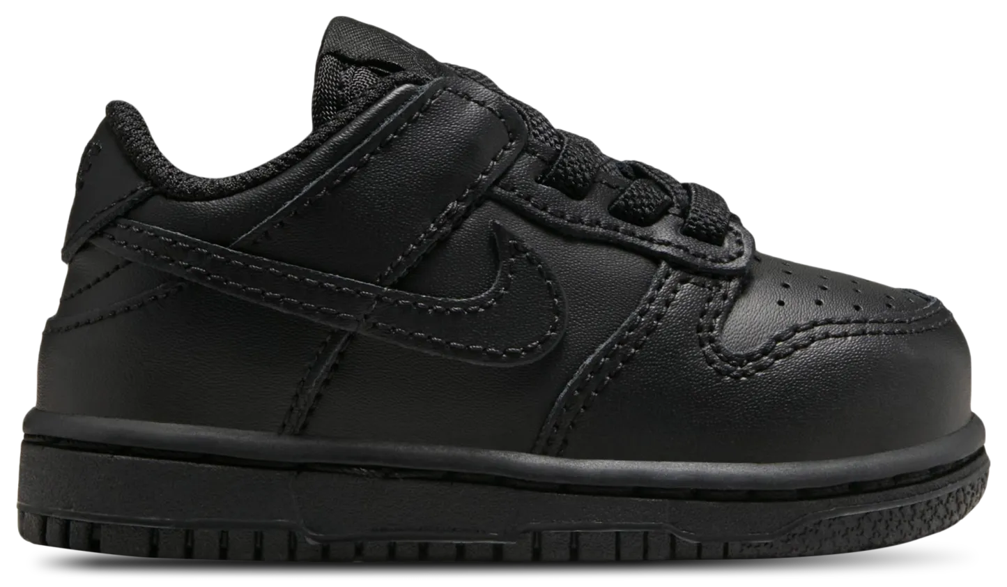 Nike Dunk Low 童款 - Black/Black - Image 1