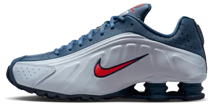 Nike Shox R4 - Bright Crimson/Football Grey/New Slate - Image 2