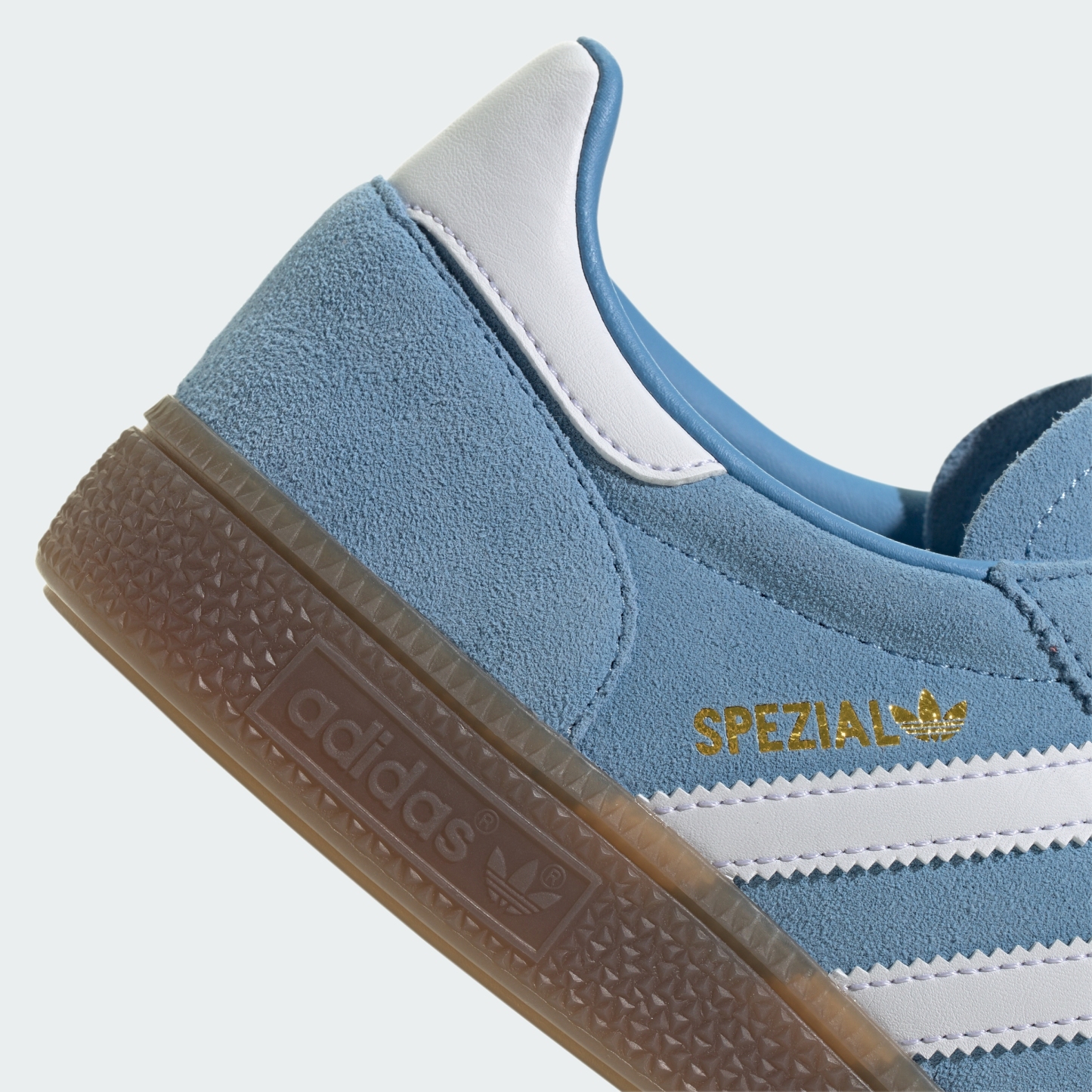 adidas Handball Spezial Shoes - Light Blue / Cloud White / Gum - View 9