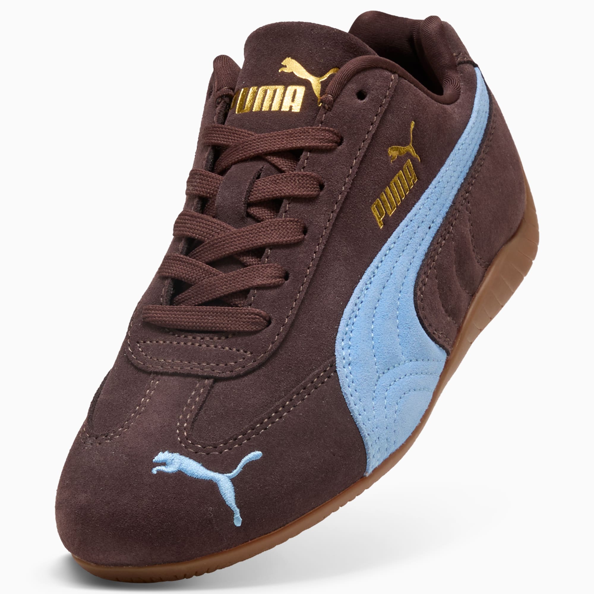 Speedcat OG Big Kids' Sneakers - Chocolate Brown-Team Light Blue - 6
