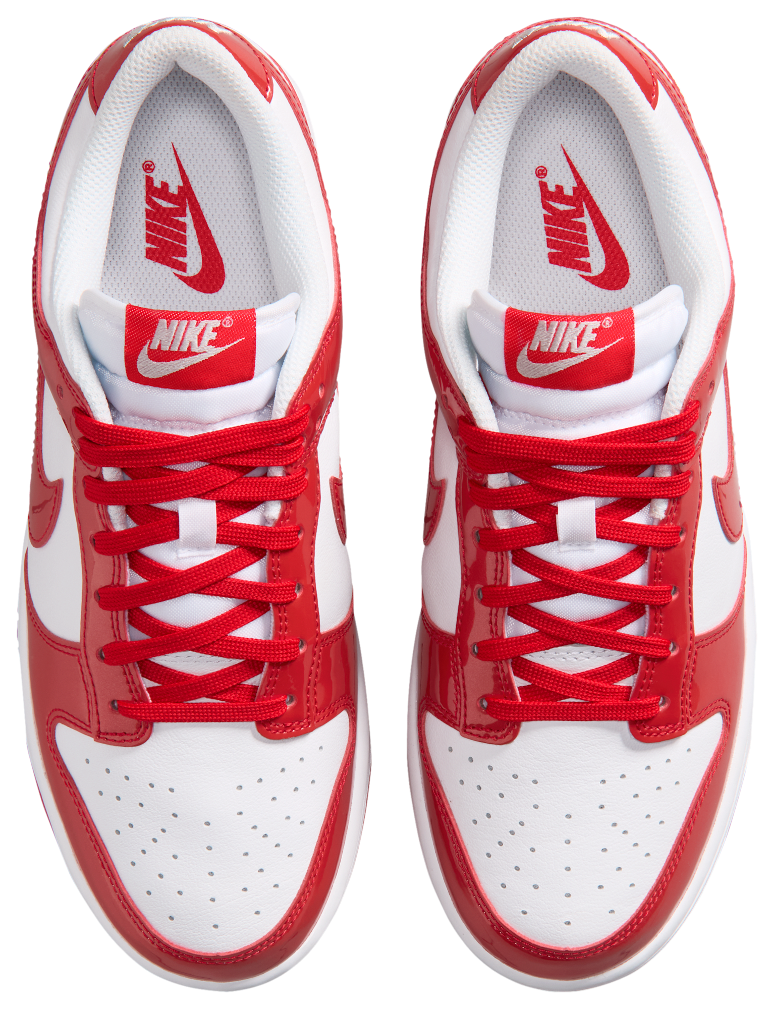Nike Dunk Low - White/Red/Silver - Image 4