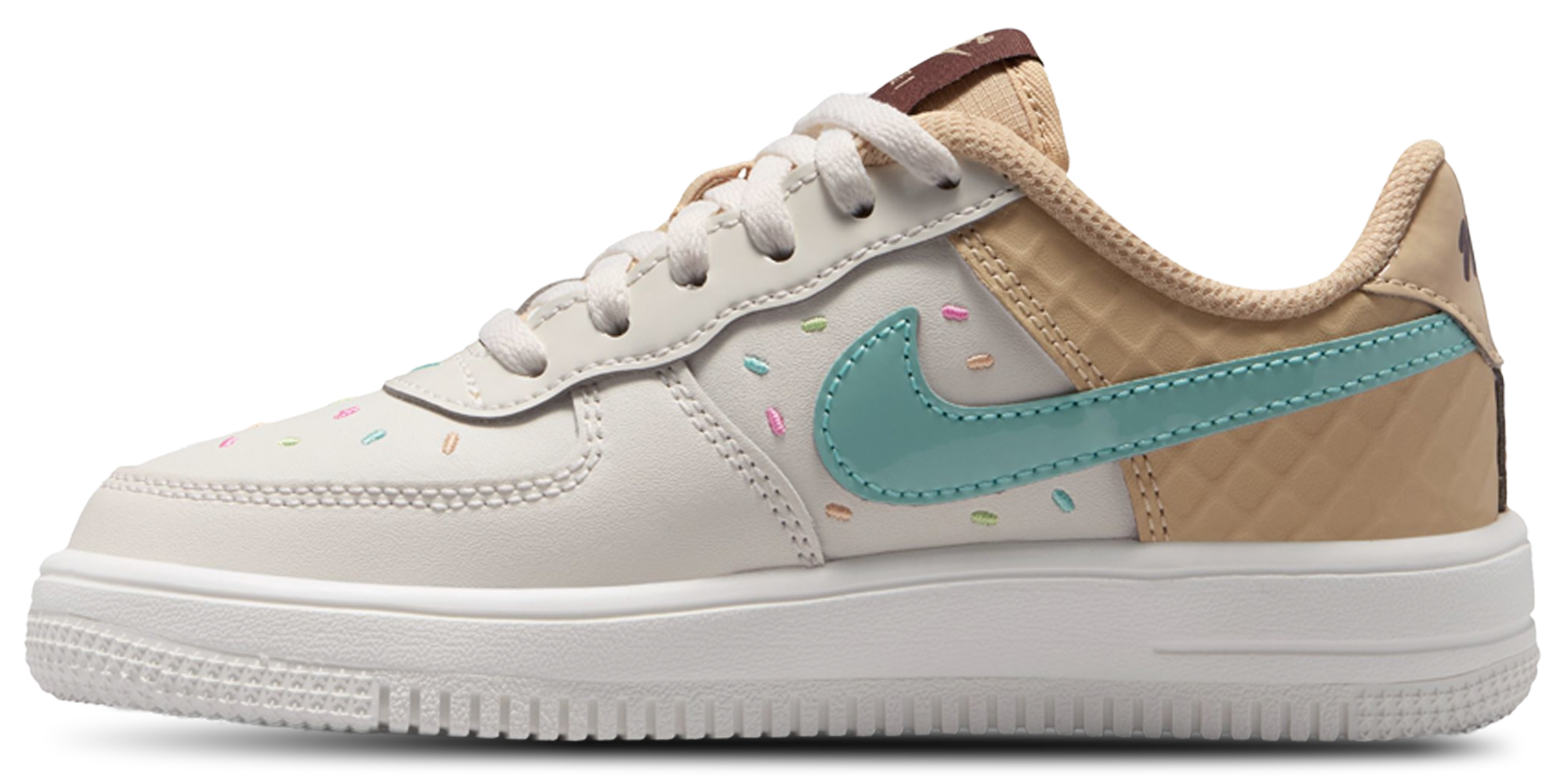 Nike Air Force 1 Low 童款 - Multi/White - Image 2