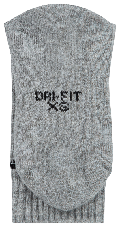 Nike 6 Pack Dri-FIT Performance Basic Crew Socks 童款 - Dark Grey Heather/Black - Image 4