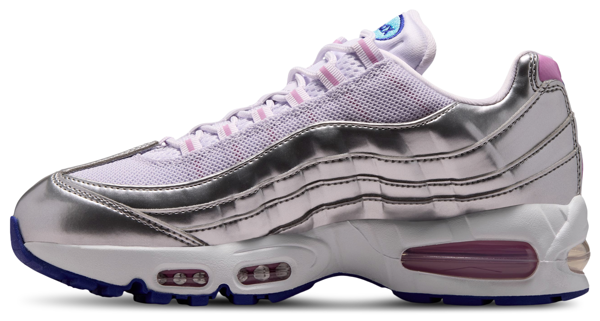 Nike Air Max 95 - White/Pink/Silver - Image 2