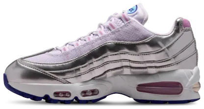 Nike Air Max 95 - White/Pink/Silver - Image 2