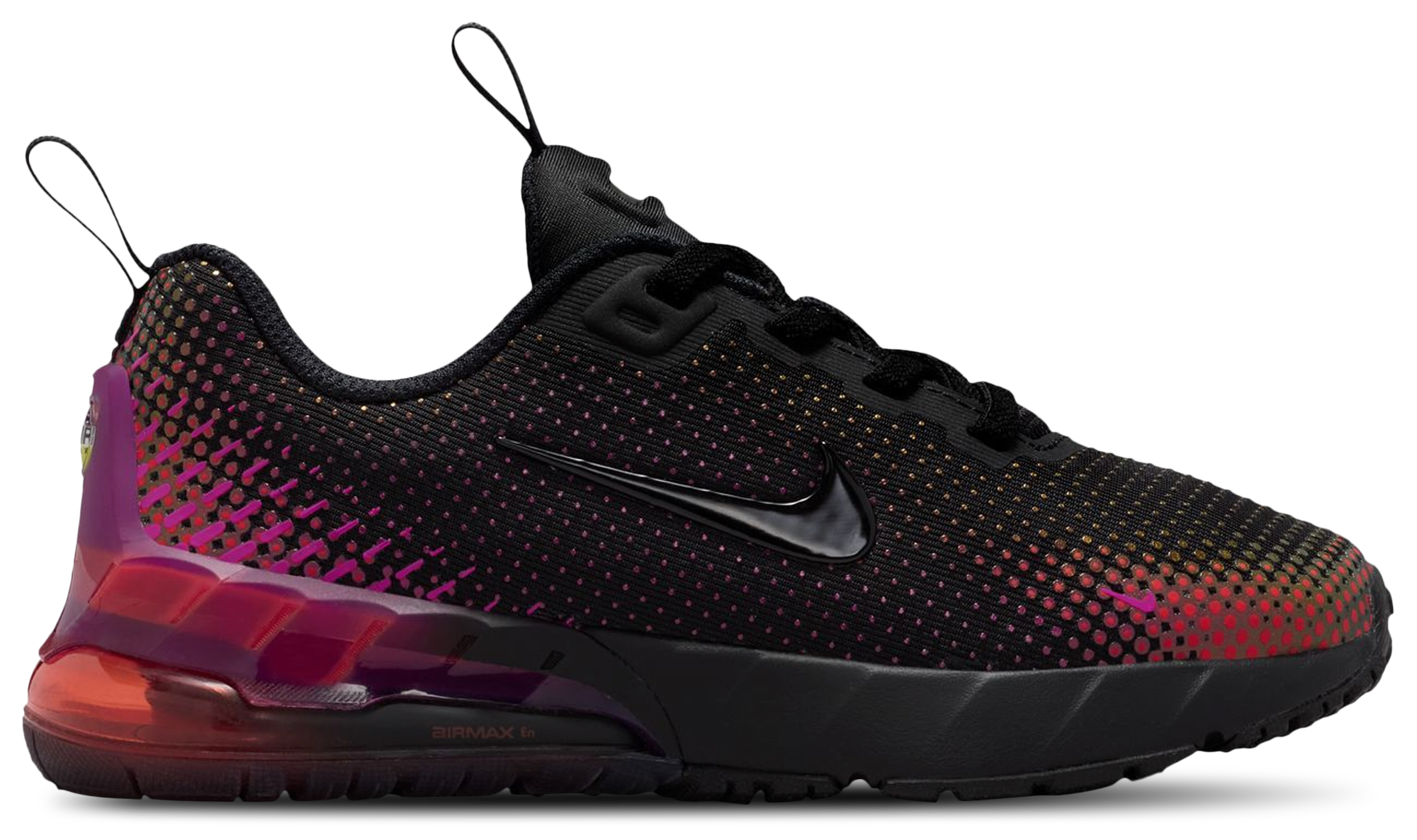 Nike Air Max Phoenix 童款 - Black/Vivid Purple/Challenge Red - Image 1
