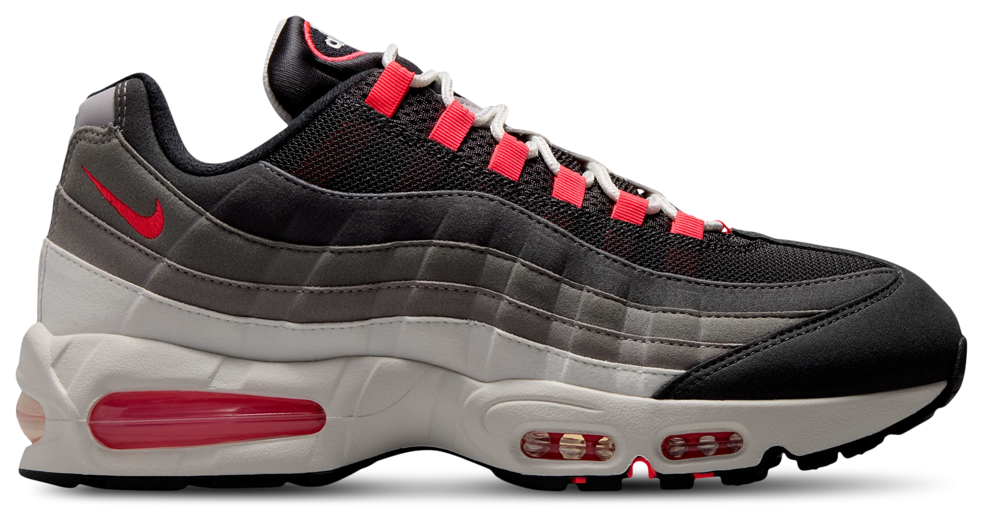 Nike Air Max 95 Big Bubble Premium - Gray/Red/Silver - Image 1