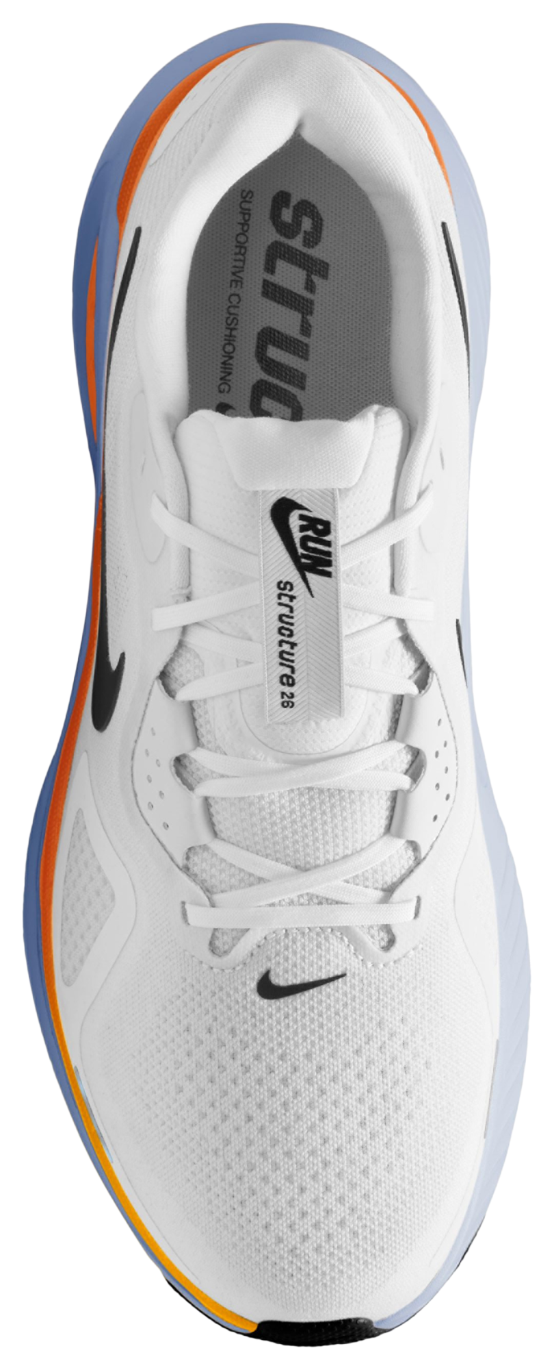 Nike Structure 26 - White/Black/Orange - Image 3