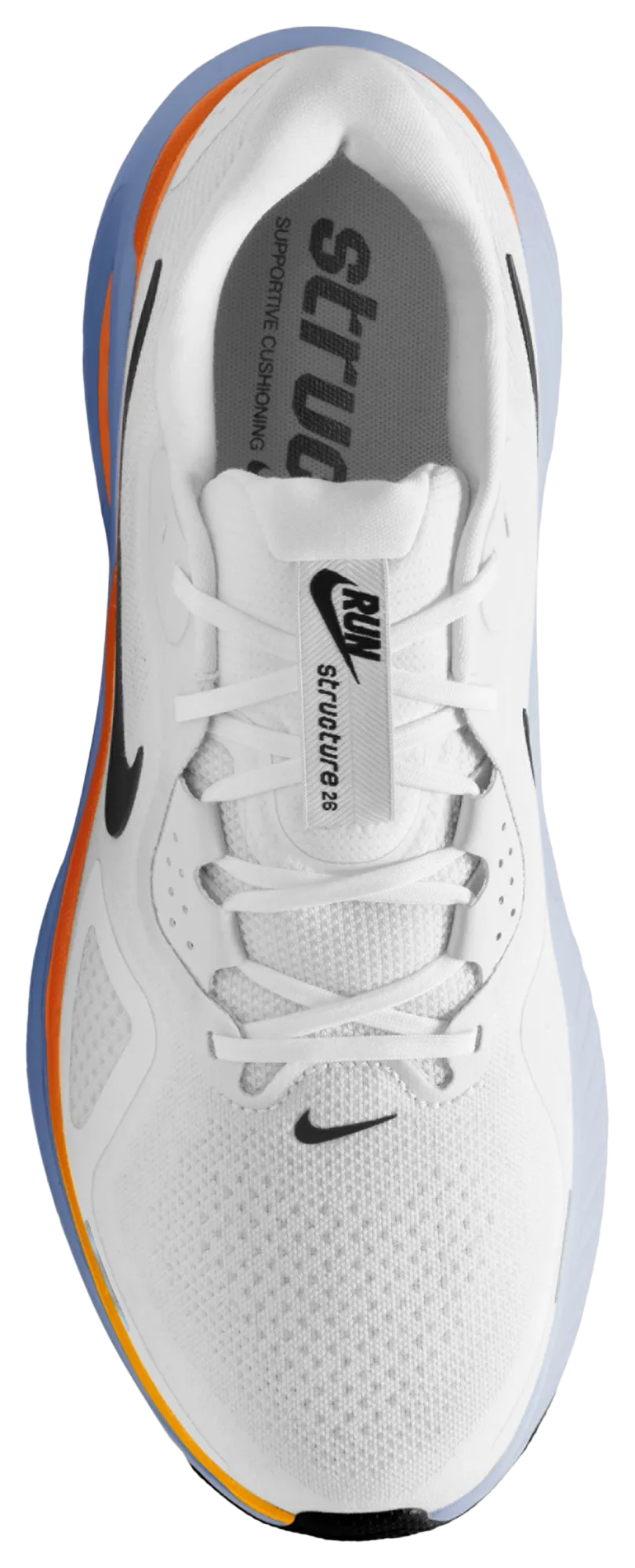 Nike Structure 26 - White/Black/Orange - Image 3