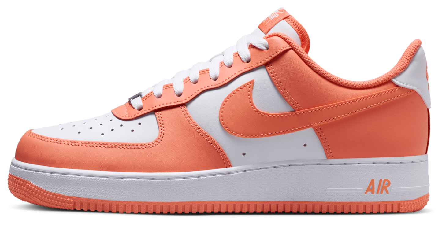 Nike Air Force 1 Low '07 - White/White/Orange Frost - Image 2