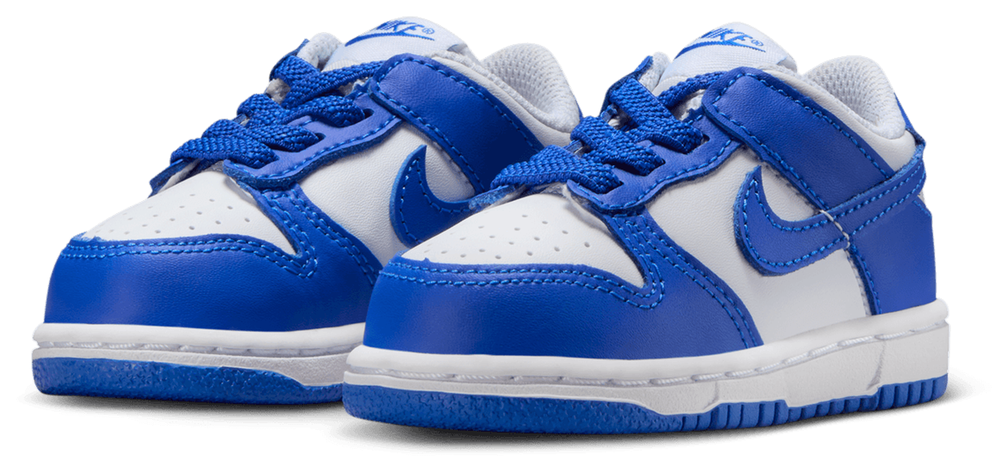 Nike Dunk Low 童款 - White/Blue - Image 6