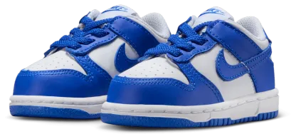Nike Dunk Low 童款 - White/Blue - Image 6