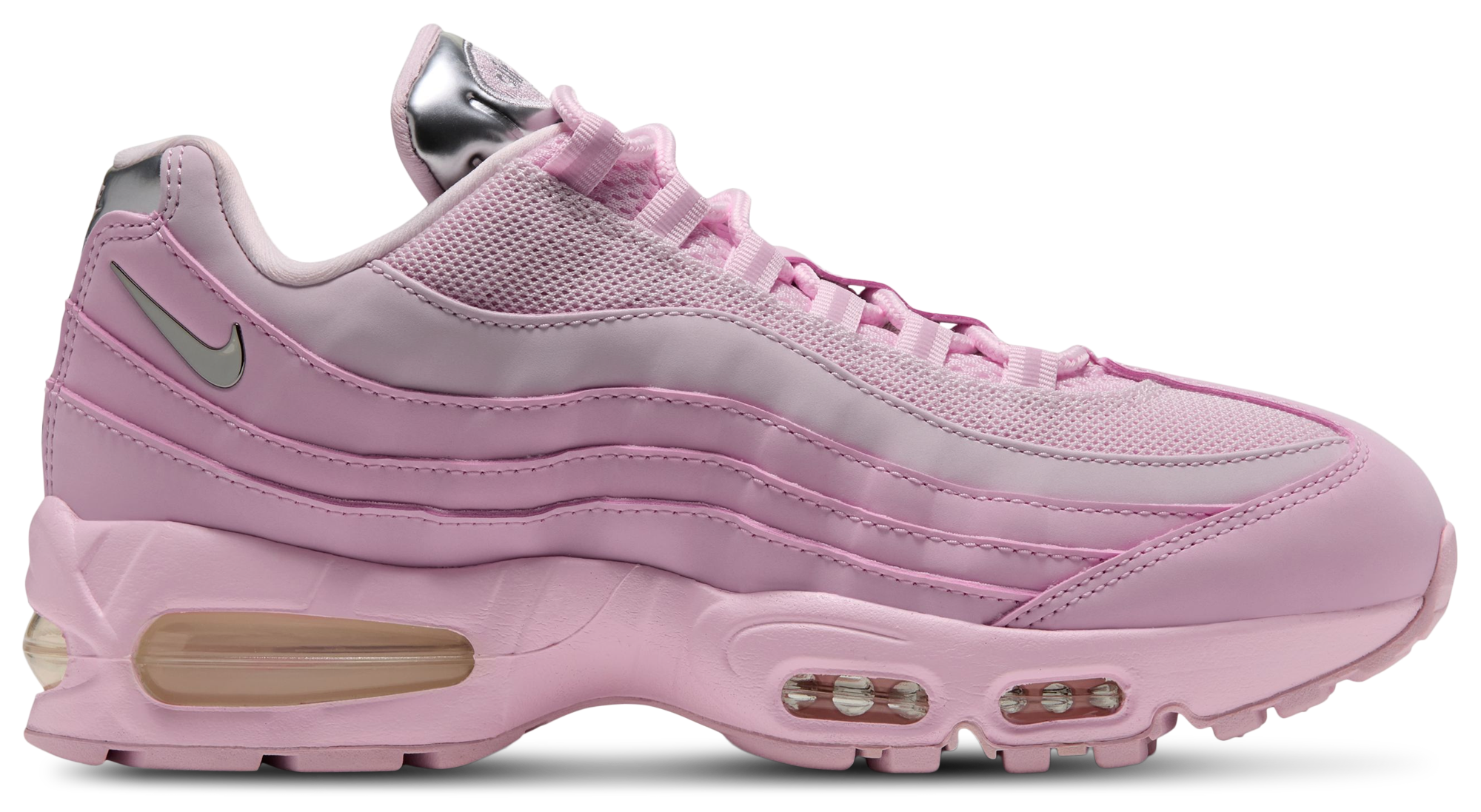Nike Air Max 95 Chrome - Pink Foam/Metallic Silver - Image 1