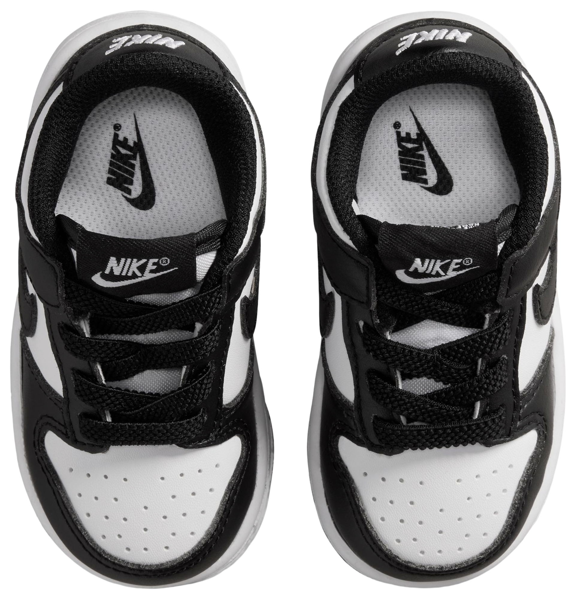 Nike Dunk Low 童款 - White/Black/White - Image 4