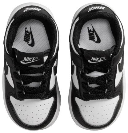 Nike Dunk Low 童款 - White/Black/White - Image 4