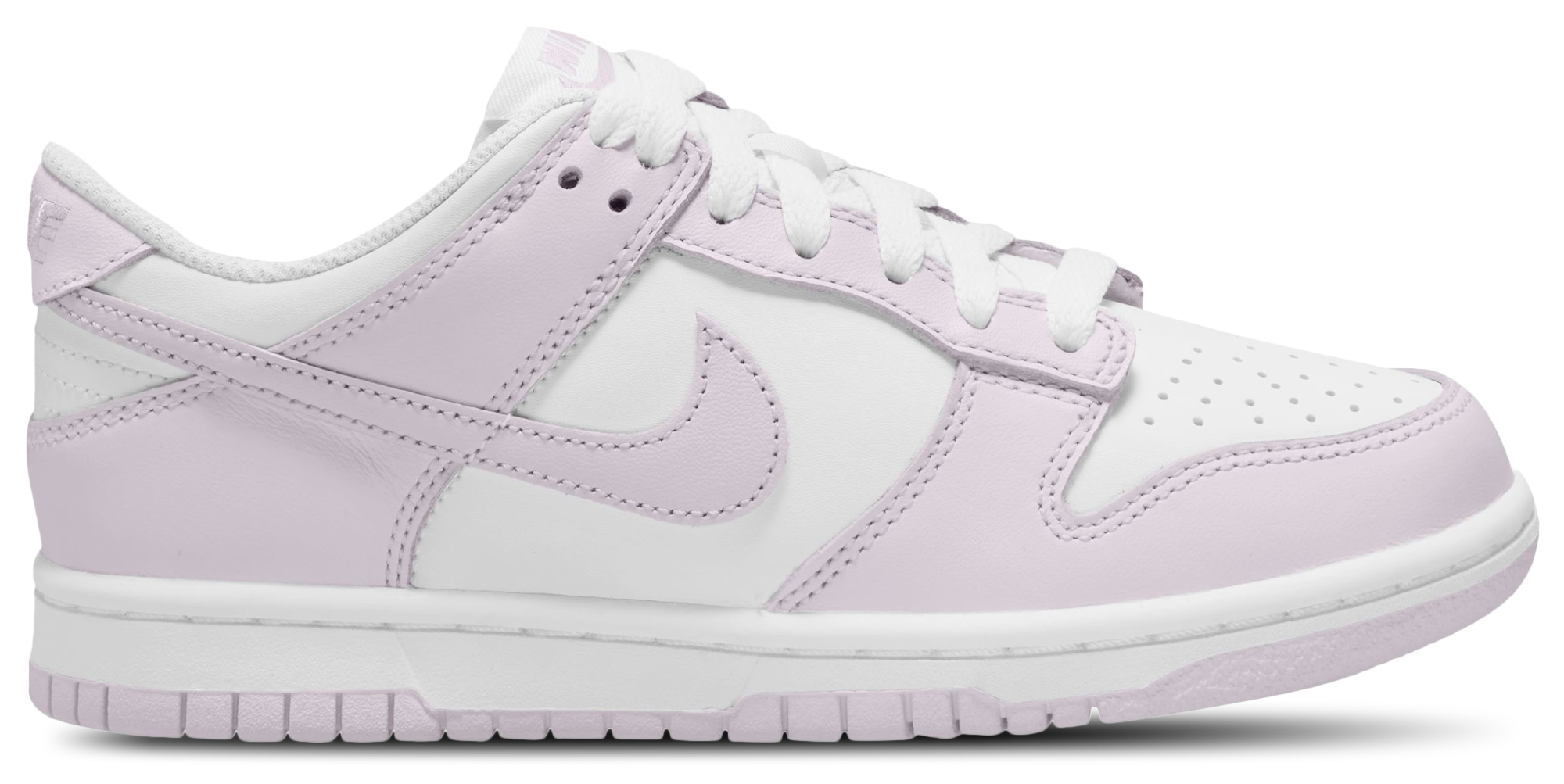 Nike Dunk Low 童款 - White/Violet - Image 1