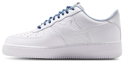 Nike Air Force 1 07 LV8 ESS+ CN - Metallic Silver/Hydrogen Blue/White - Image 2