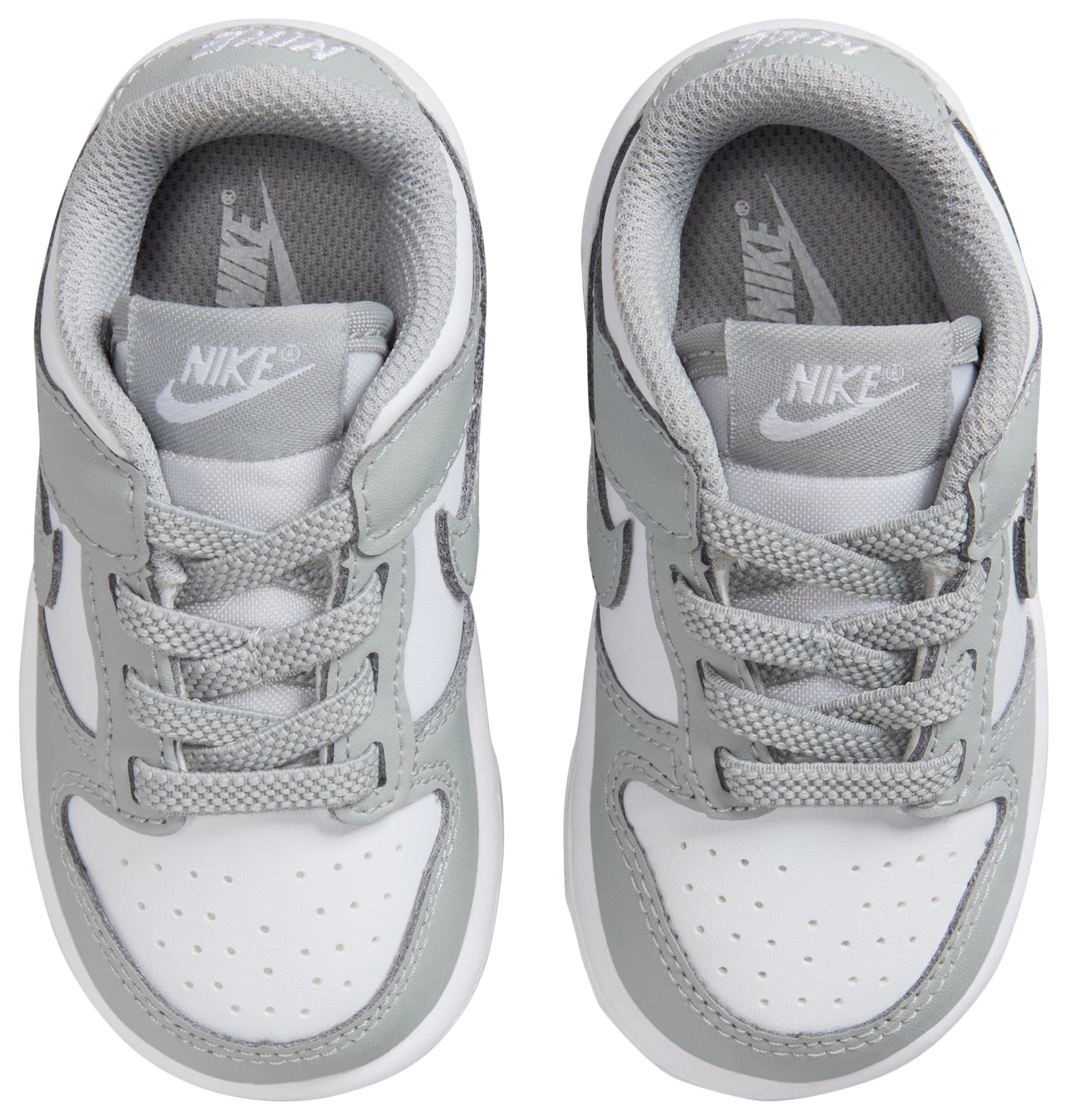 Nike Dunk Low 童款 - White/Light Smoke Grey/White - Image 4