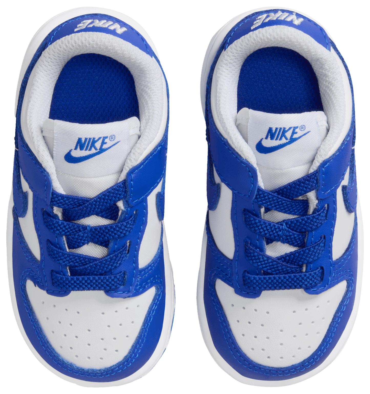 Nike Dunk Low 童款 - White/Blue - Image 4