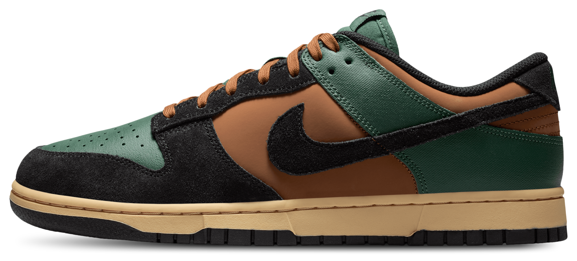 Nike Dunk Low Retro - Black/Fir/Light British Tan - Image 2