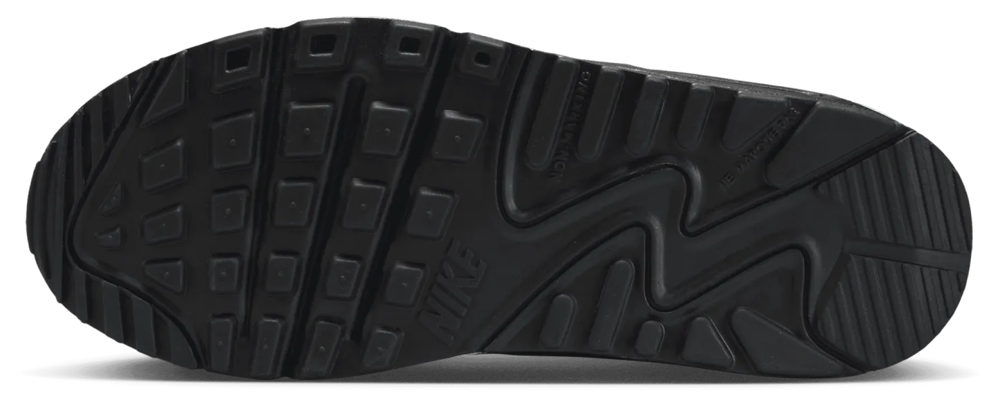 Nike Air Max 90 童款 - Black/Black/White - Image 5