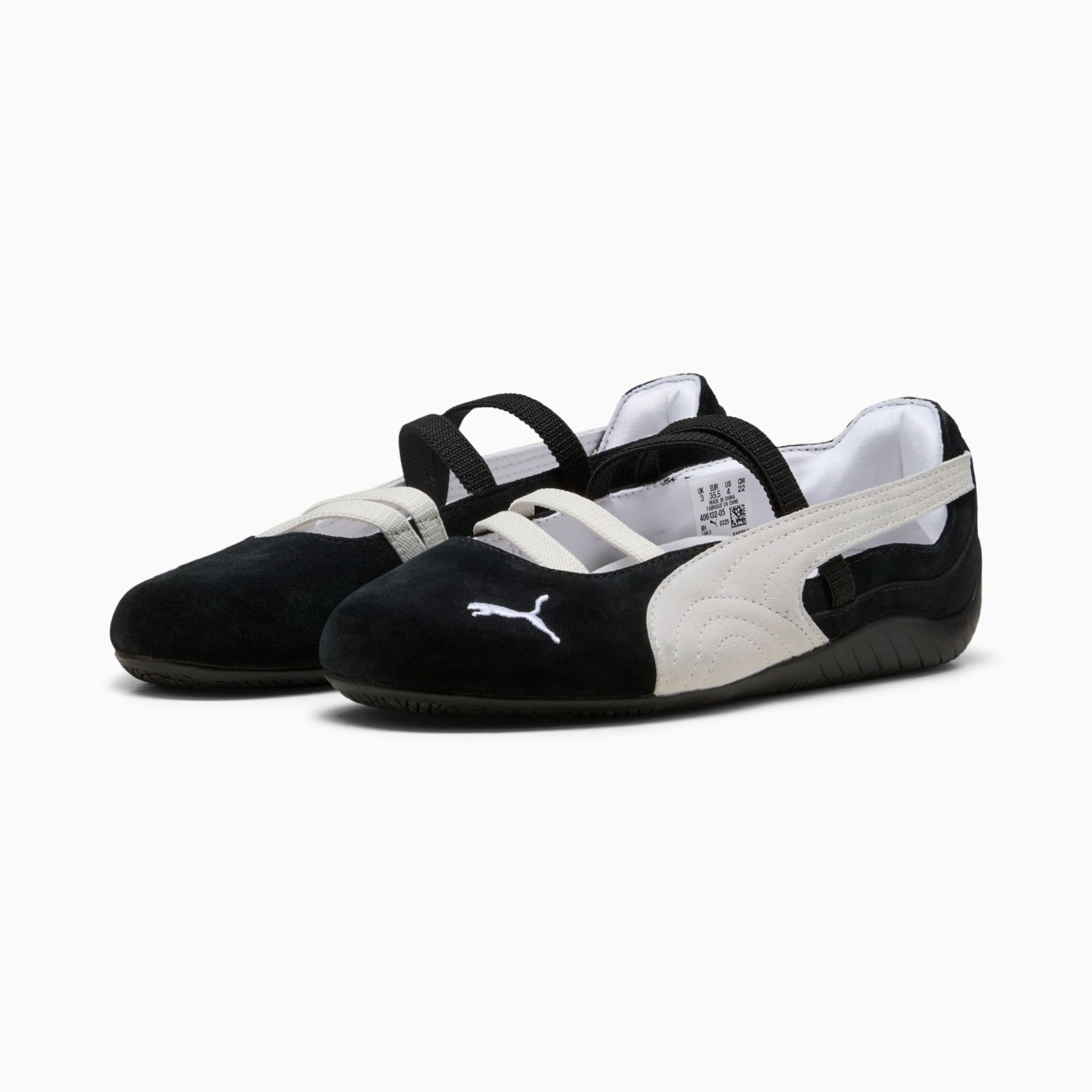 Speedcat Ballet Suede Big Kids' Sneakers - PUMA Black-PUMA White-Warm White - 4