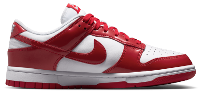 Nike Dunk Low - White/Red/Silver - Image 1