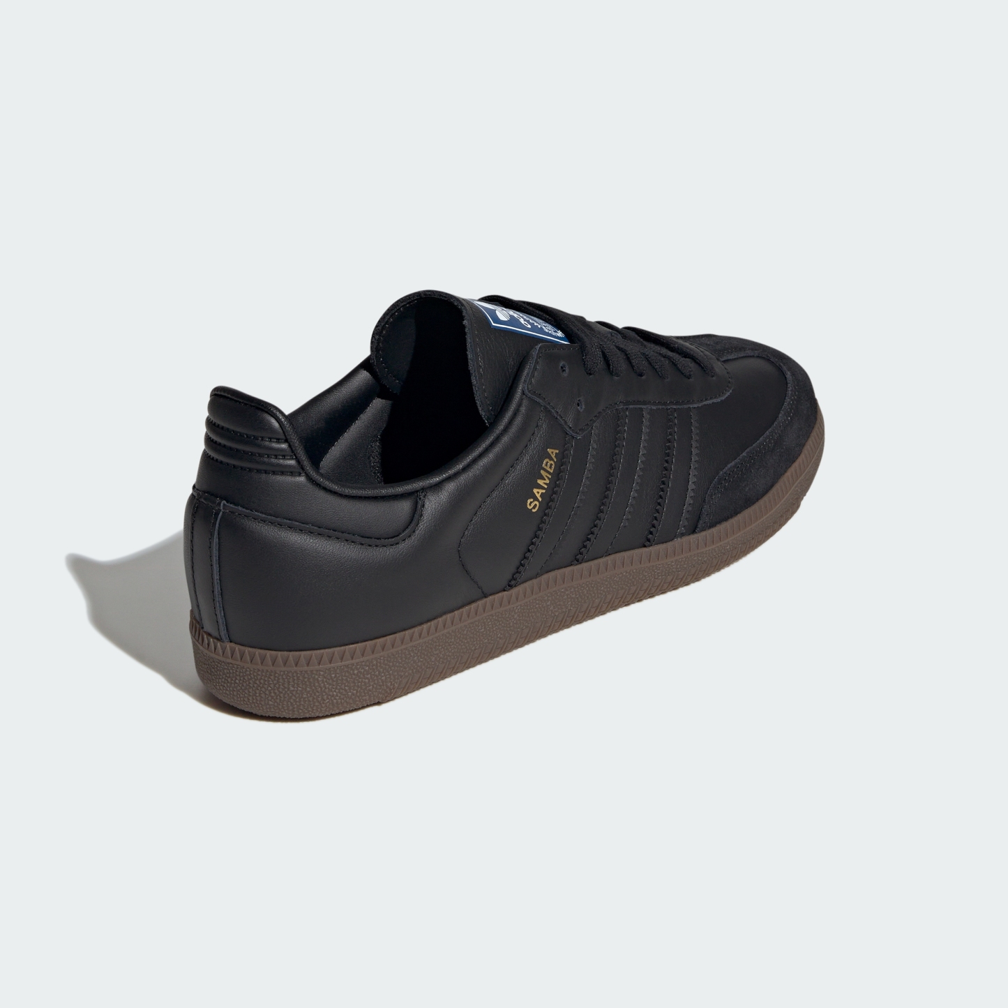adidas Samba OG Shoes - Core Black / Core Black / Gum - View 6